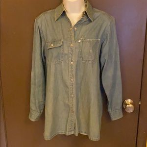 😍Vintage Gloria Vanderbilt Denim ButtonDown Shirt